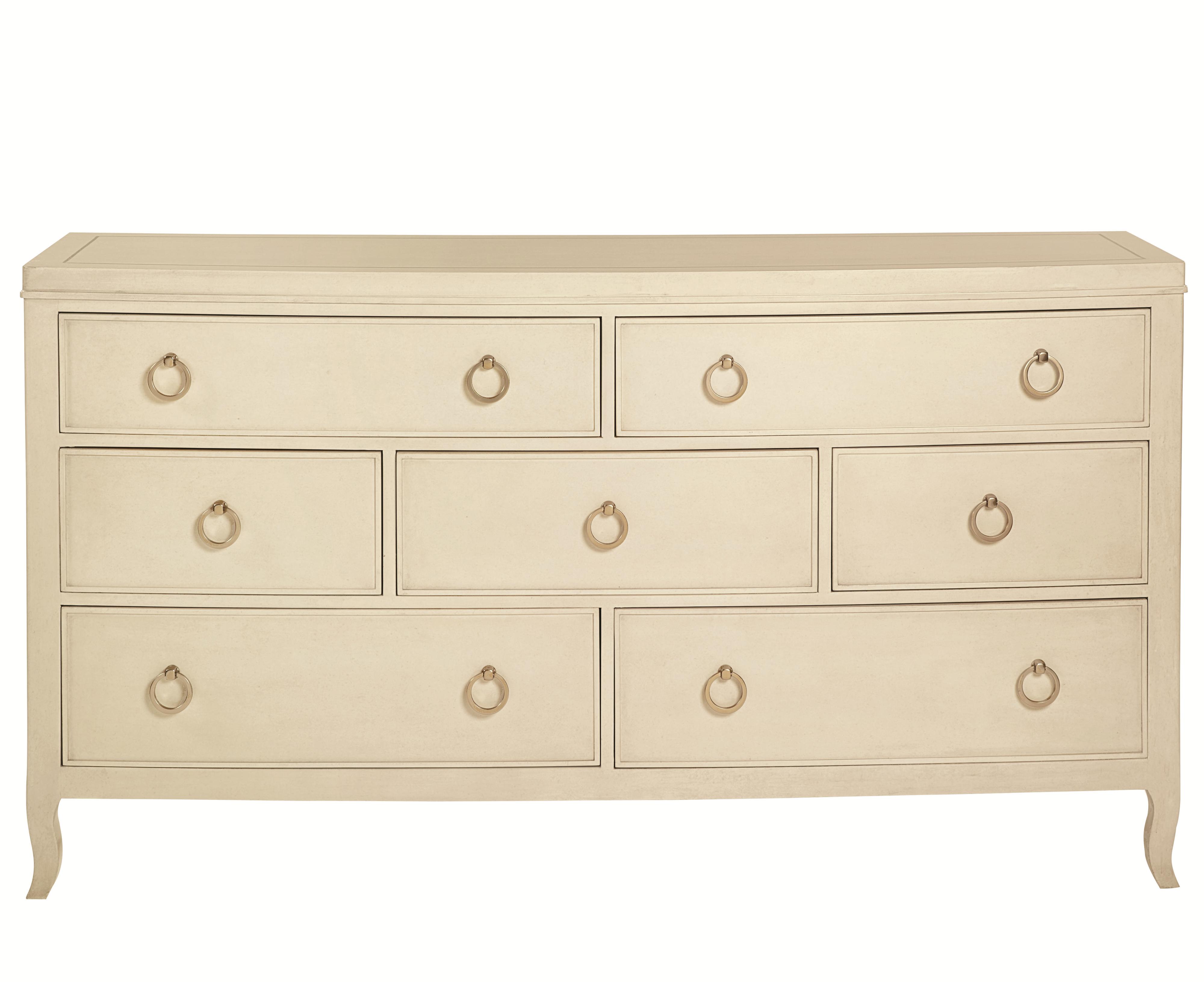 Bernhardt Salon 7 Drawer Dresser with Bowed Front Belfort Furniture
